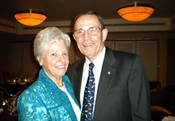 Retired Lieutenant General Howard Crowell and woman